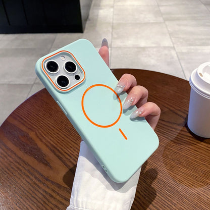 iPhone hoesje | Met magnetische ring en contrastdetails