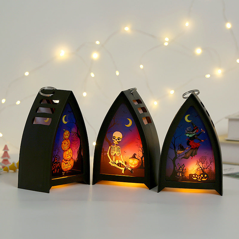 Halloween Decoratie met LED Verlichting – Griezelige Tafellantaarn