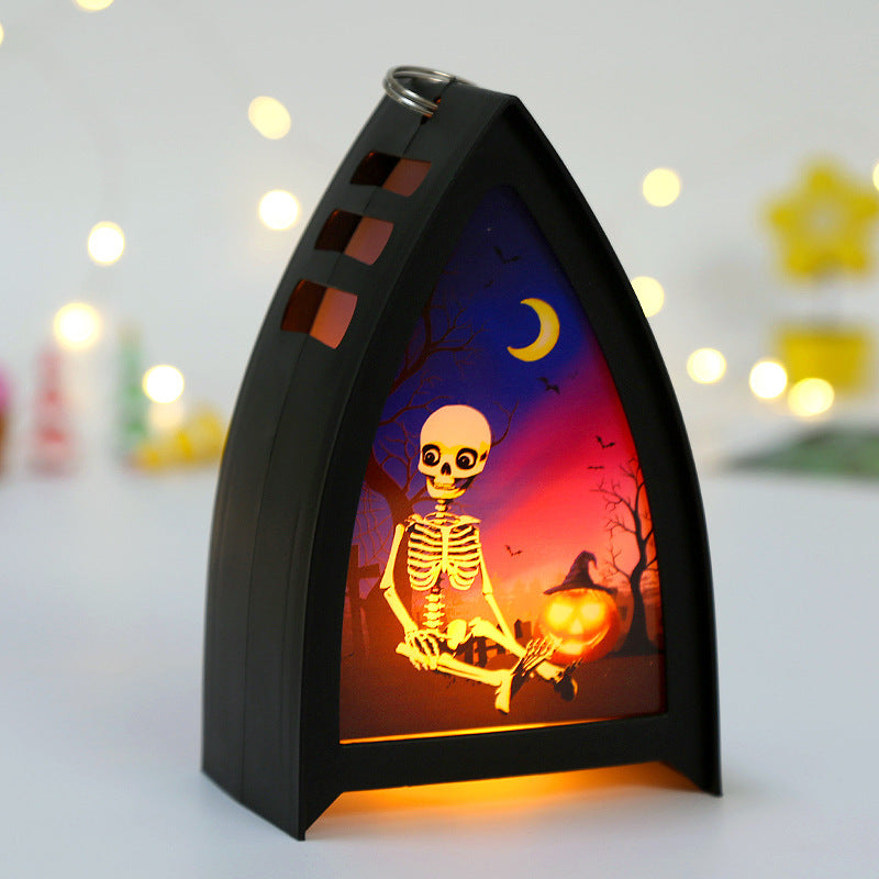 Halloween Decoratie met LED Verlichting – Griezelige Tafellantaarn