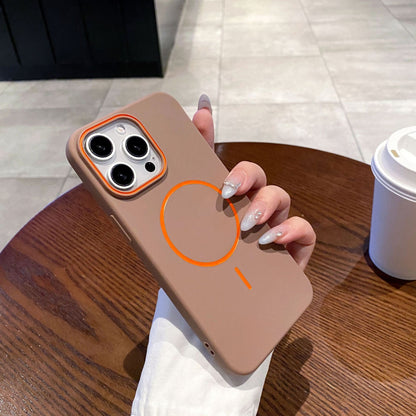 iPhone hoesje | Met magnetische ring en contrastdetails
