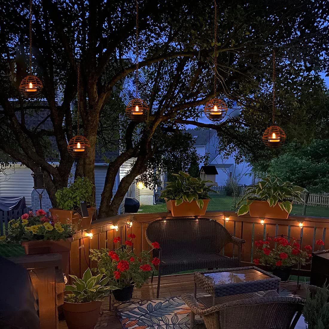 Solar Buitenverlichting – Hangende LED Tuinlamp