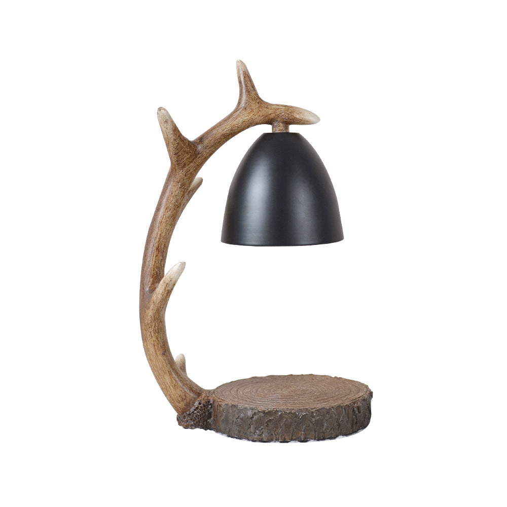 Tafellamp met Kaarsenwarmer en Gewei Design