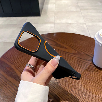 iPhone hoesje | Met magnetische ring en contrastdetails