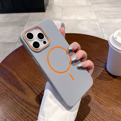 iPhone hoesje | Met magnetische ring en contrastdetails