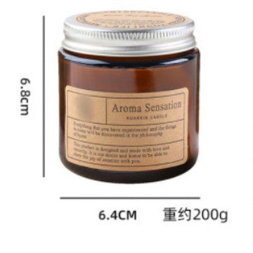 Geurkaars 200 g in Glazen Pot