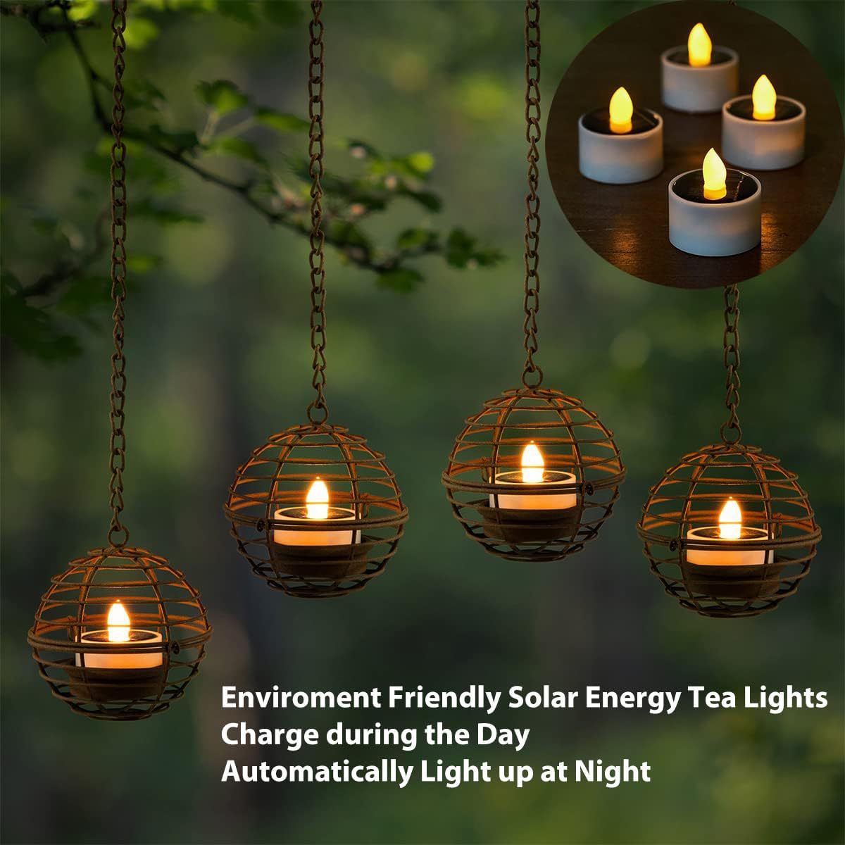 Solar Buitenverlichting – Hangende LED Tuinlamp