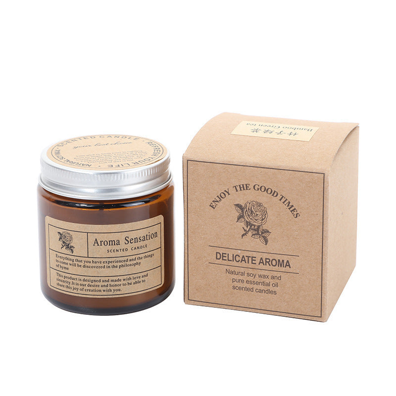 Geurkaars 200 g in Glazen Pot