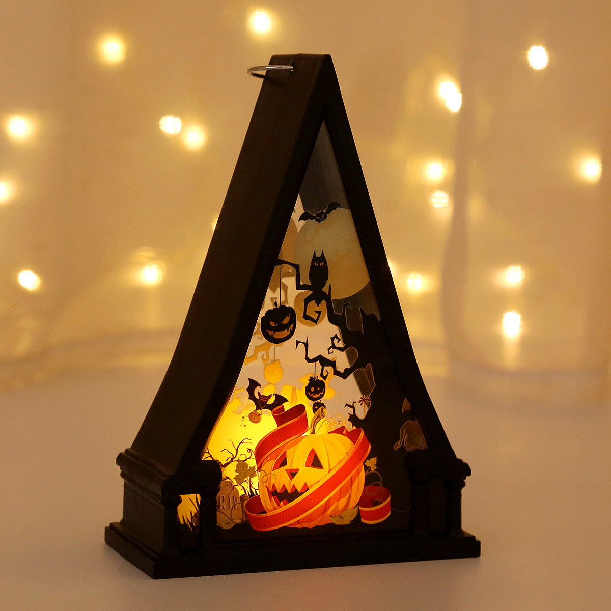 Halloween Decoratie met LED Verlichting – Griezelige Tafellantaarn