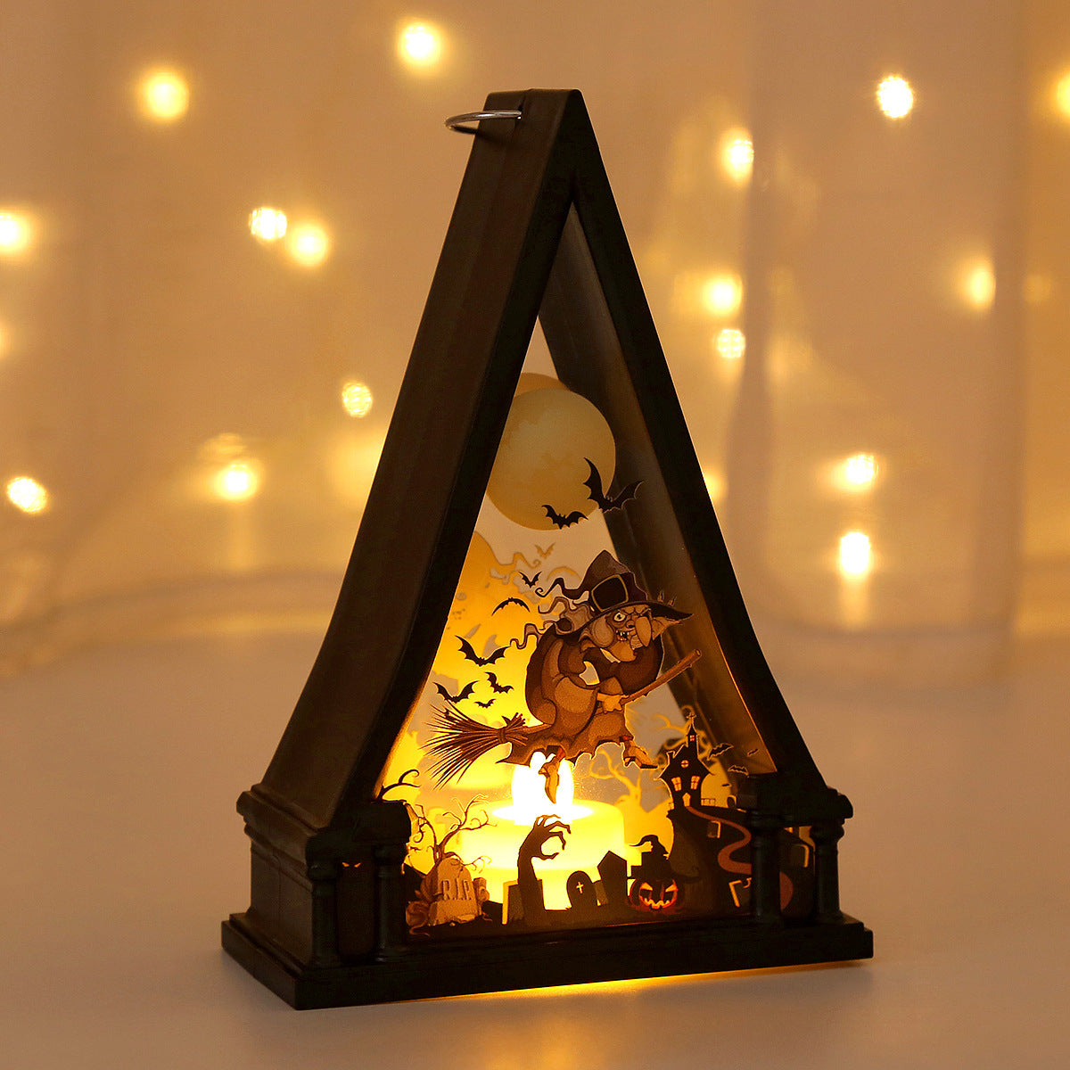 Halloween Decoratie met LED Verlichting – Griezelige Tafellantaarn