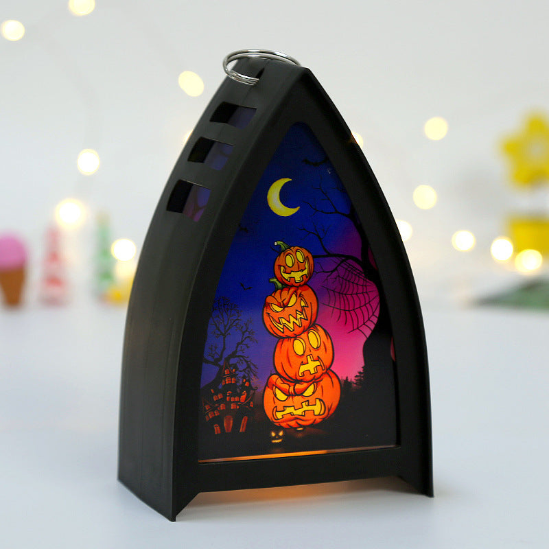 Halloween Decoratie met LED Verlichting – Griezelige Tafellantaarn
