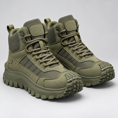 Ronan | Hoge heren wandelschoenen met veters en profielzool