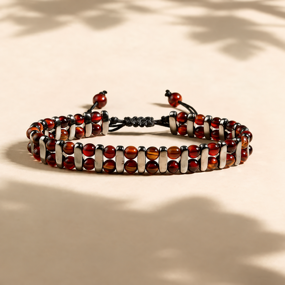 Kian | Verstelbare tijgeroog armband voor heren en dames