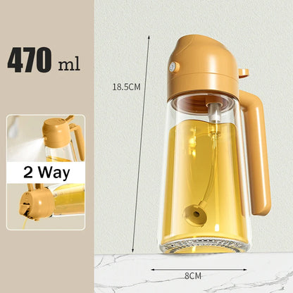 Olijfolie Spray en Oliefles 2-in-1 470 ml