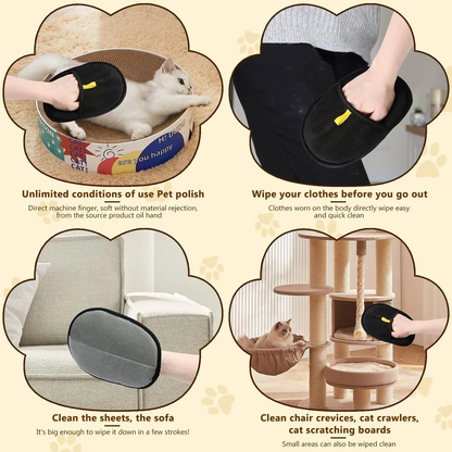 Pippi™ CleaningGloves 1+1 GRATIS: Elektrostatische Huisdier Haarverwijderaar Handschoenen