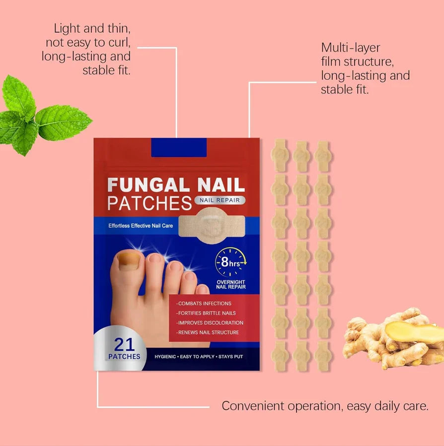 Kalknagel Pleisters voor Verzorging van Verkleurde Teennagels