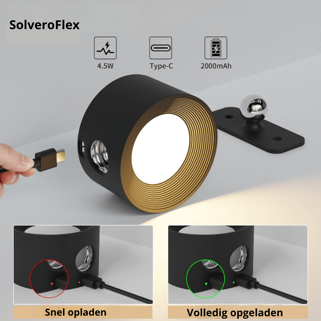 SolveroFlex – De Magische Draadloze Wandlamp voor Jouw Interieur