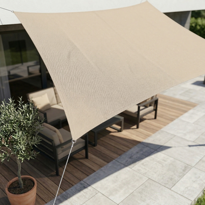 Rechthoekig schaduwdoek | Voor tuin, terras en balkon