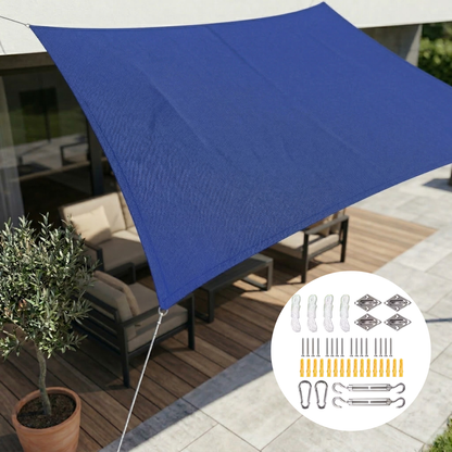 Rechthoekig schaduwdoek | Voor tuin, terras en balkon