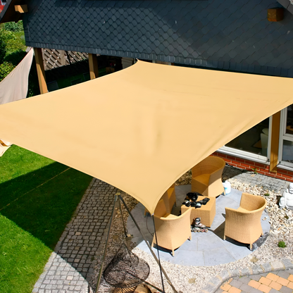 Rechthoekig schaduwdoek | Voor tuin, terras en balkon