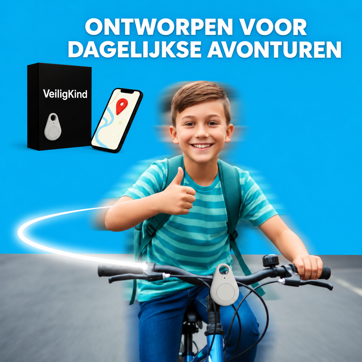Mini Tracker met App | Voor Kinderrugzakken, Sleutels en Tassen | Klein, Licht en Makkelijk Mee te Nemen | BLYSARA