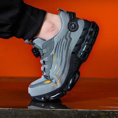 Werkschoenen heren met draaisluiting en verstevigde neus