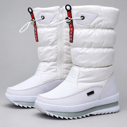 Mana | Gevoerde snowboots voor dames met zijrits