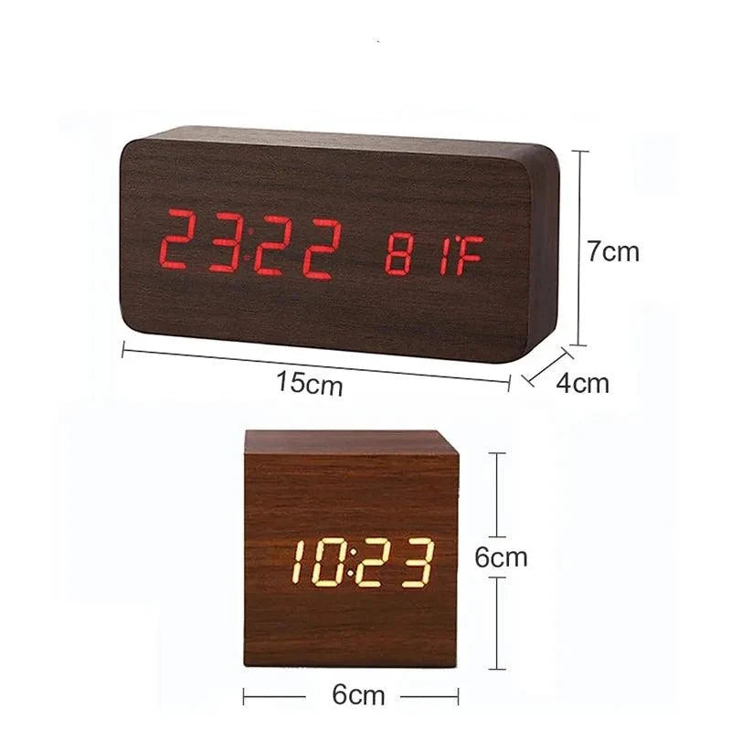 Digitale klok met wekker en led-display