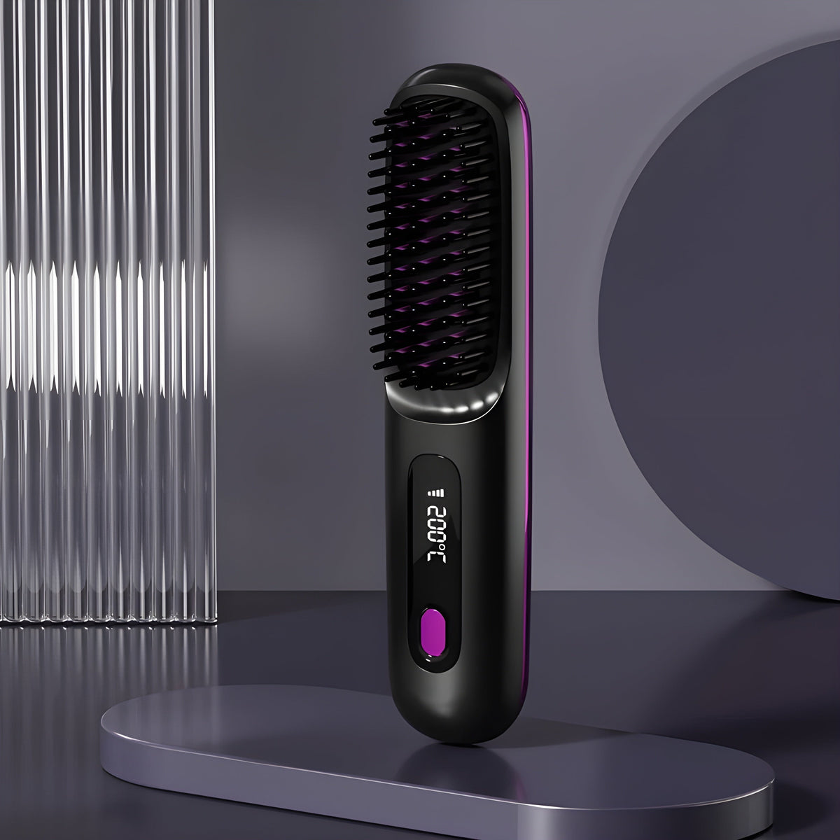 LuxBrush Pro - Draadloze Stylingborstel voor Perfect Haar, Altijd en Overal