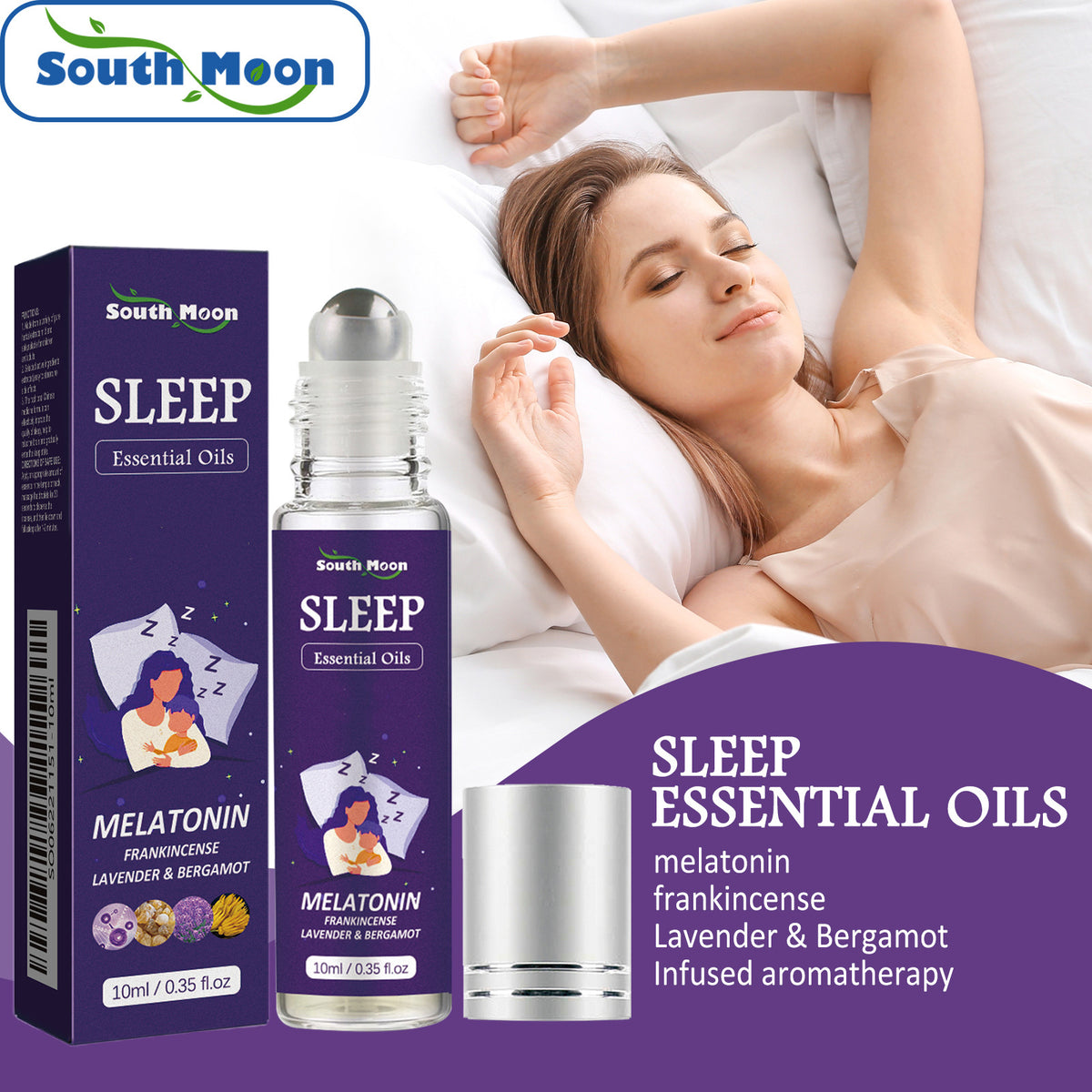 Melatonine Slaap Roll-on met Lavendel 10 ml