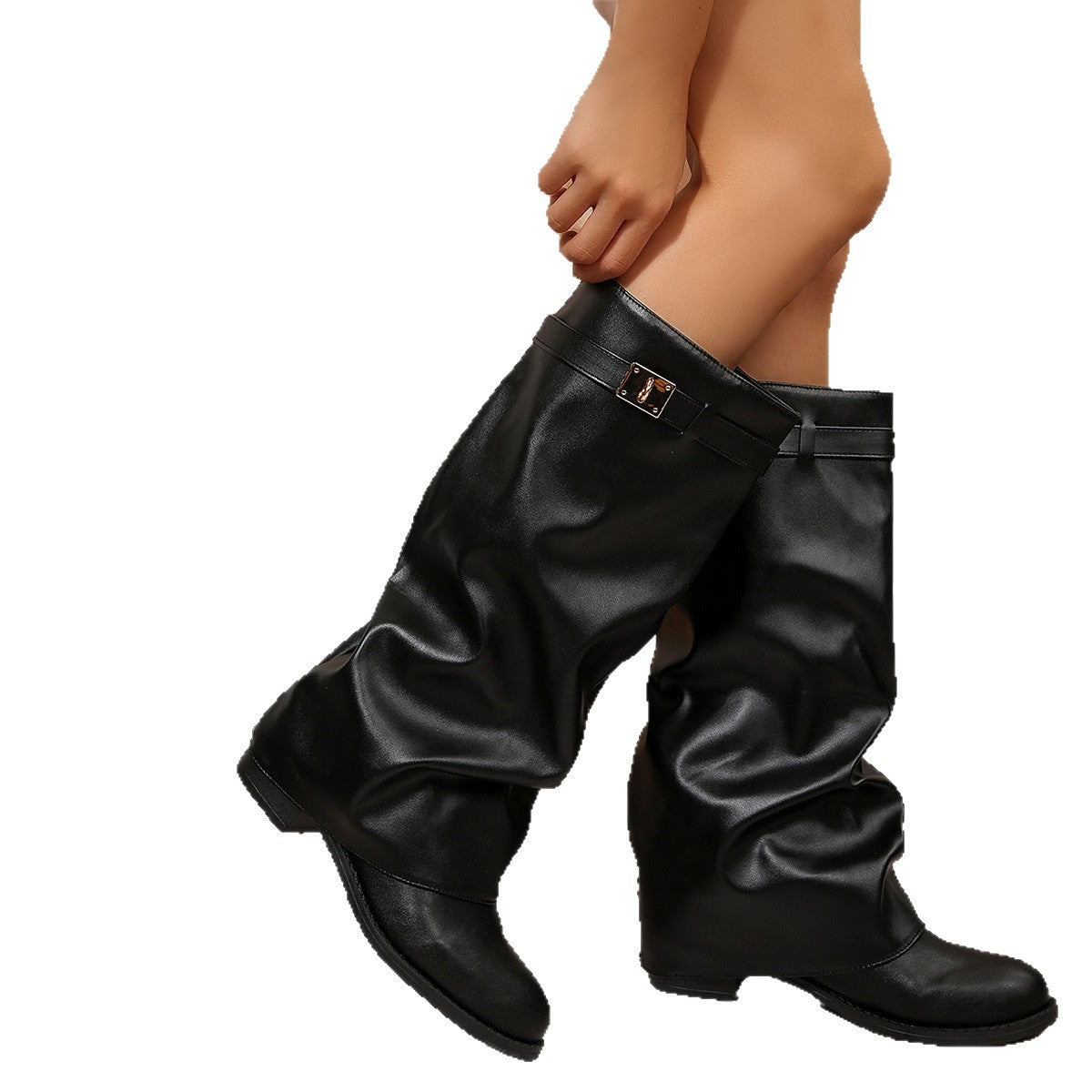 High-heeled fashion boots