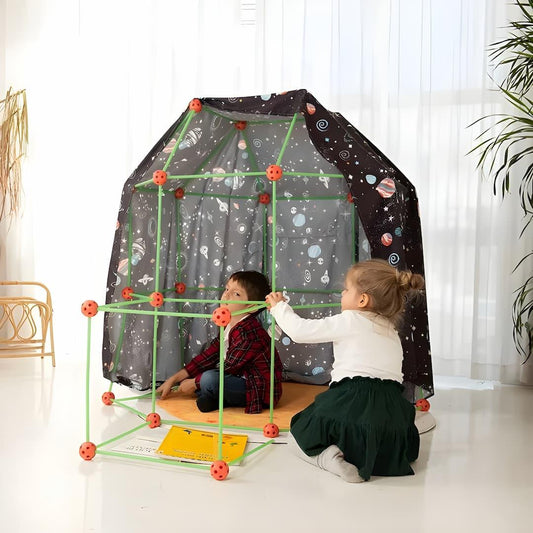 Fortino | Huttenbouwset voor kinderen om zelf een speeltent te bouwen