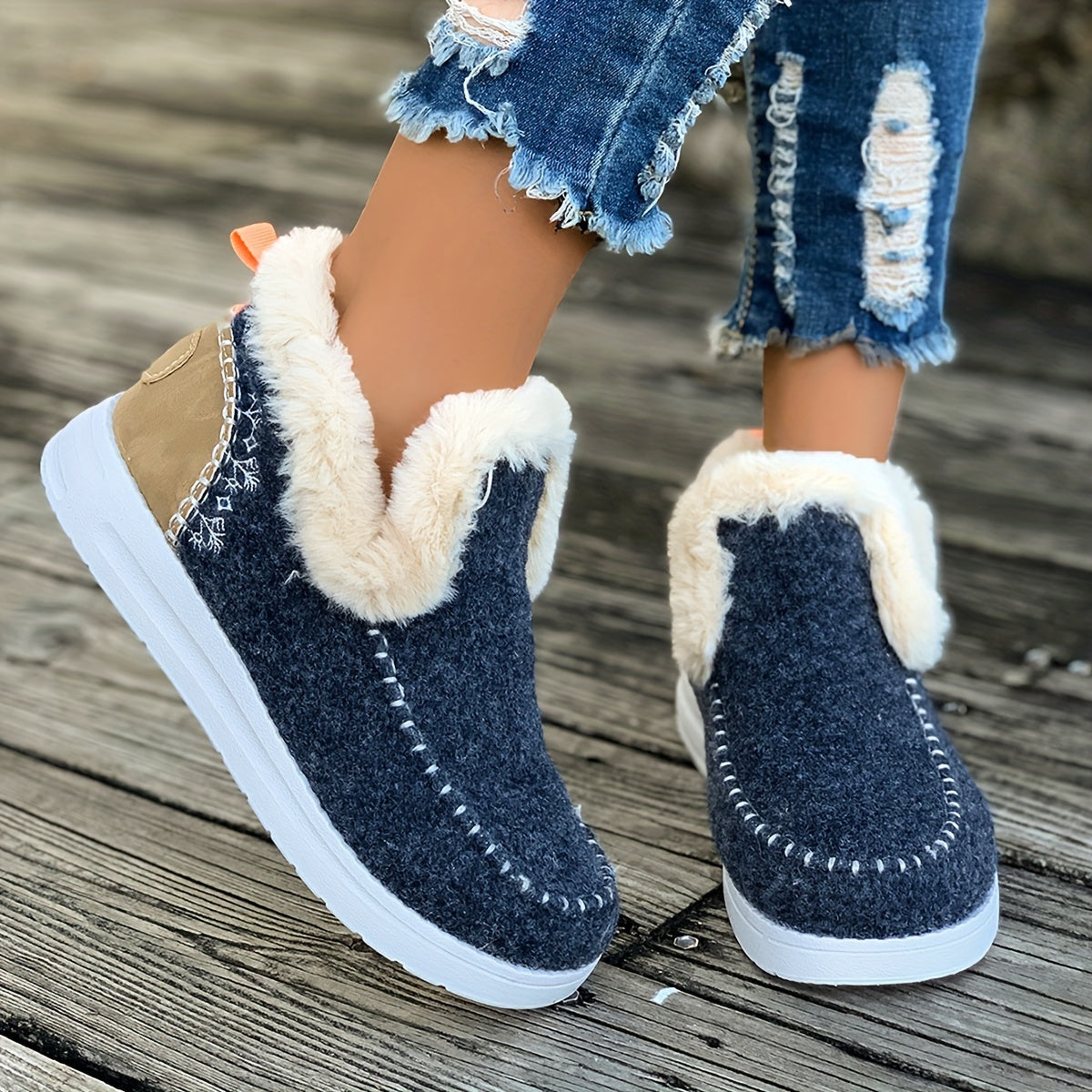 PlucheWarm Damespantoffels – Antislip en Superzachte Wintervoering