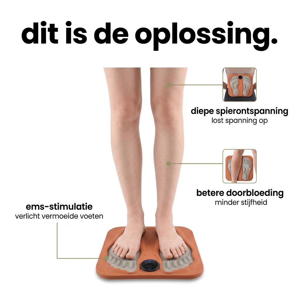 EMS Voetmassager Pad - Elektrische Spierstimulatie - Blysara