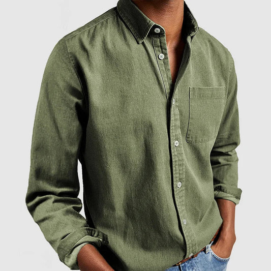 Heren Comfortabel Casual Overhemd