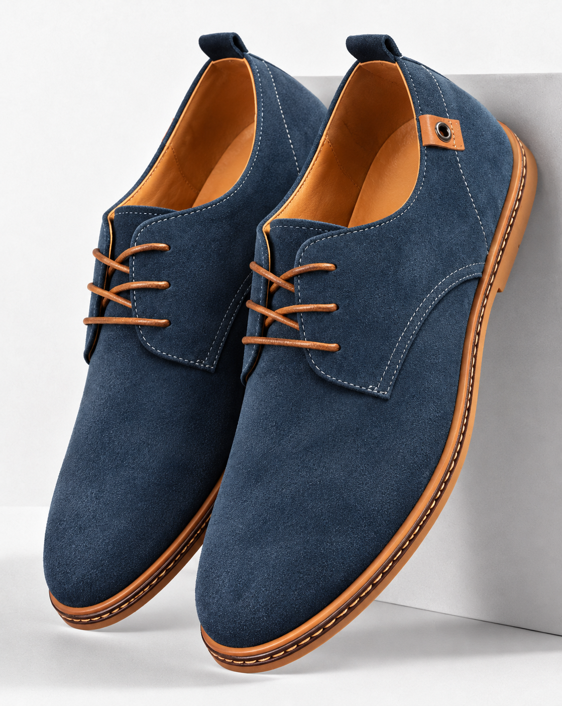 RubeX | Nette heren veterschoenen met suèdelook