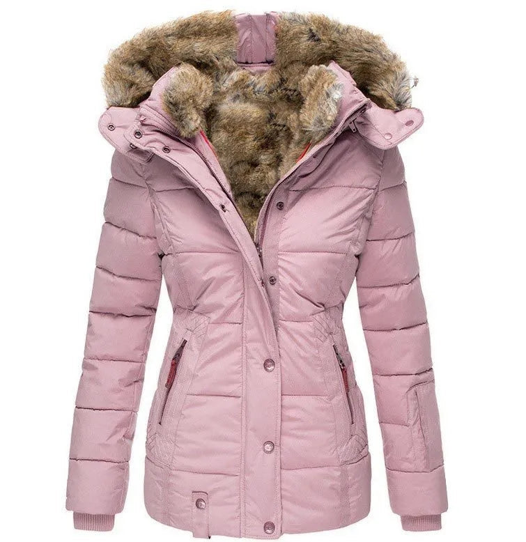 Maren | Getailleerde winterparka voor dames met capuchon