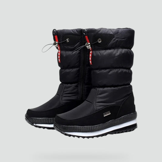 Mana | Gevoerde snowboots voor dames met zijrits