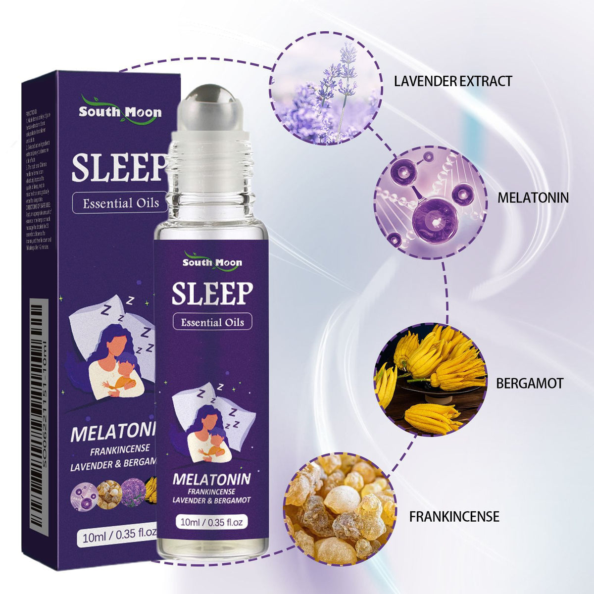 Melatonine Slaap Roll-on met Lavendel 10 ml