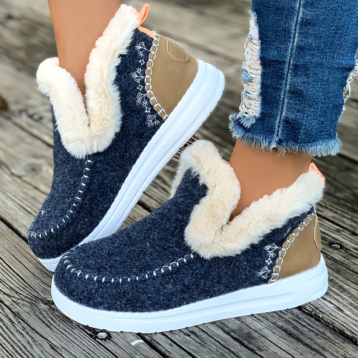 PlucheWarm Damespantoffels – Antislip en Superzachte Wintervoering