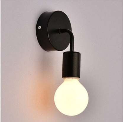 Modern Iron Wall Lamp Nordic Style Bedroom Lighting