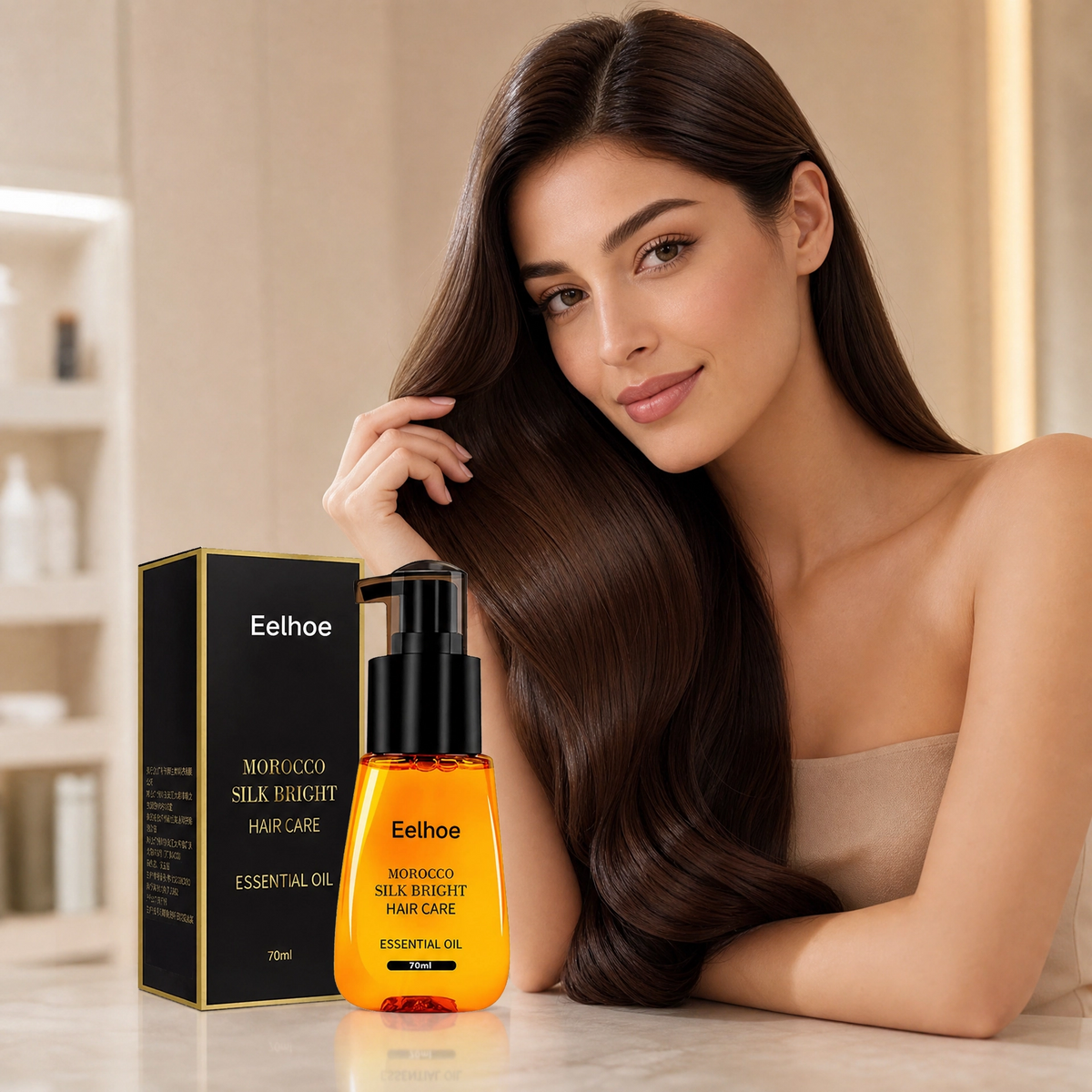 Haarolie met Arganolie voor Droog & Pluizig Haar 70 ml