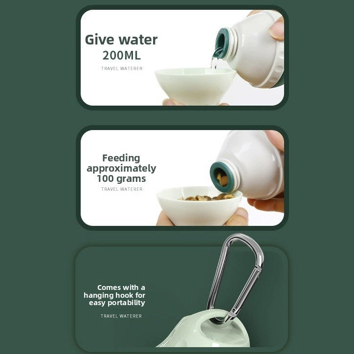 Draagbare Drinkfles voor Honden & Katten – Waterdispenser met Drinkbak