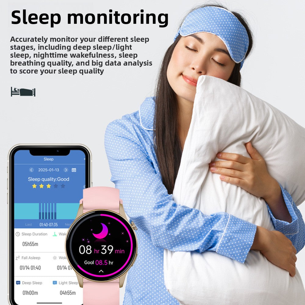 Veya | Ronde smartwatch met belfunctie en activiteitentracking