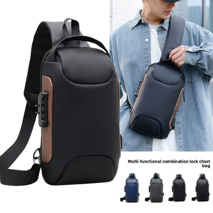 Lucien | Crossbodytas voor heren met cijferslot en USB-poort