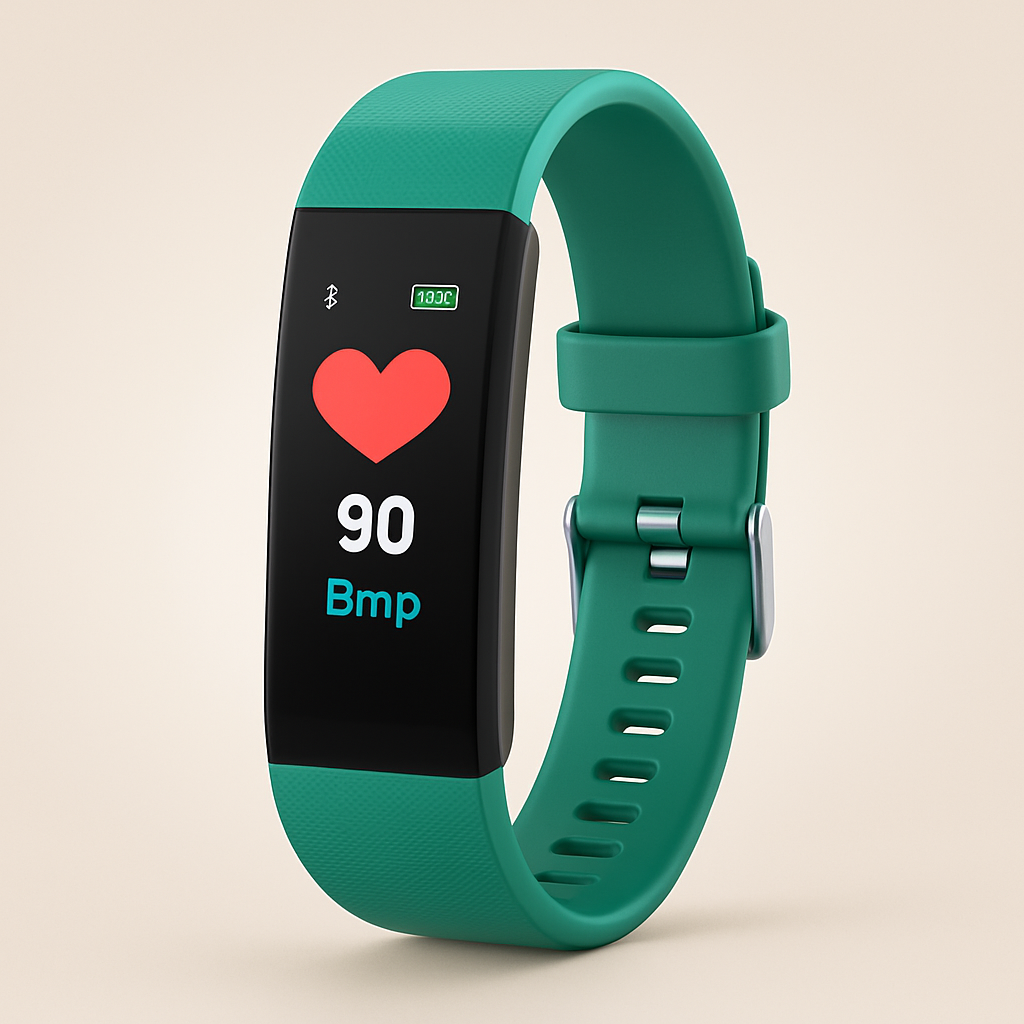 VitaBand | Senioren Smartwatch met Gezondheidsmonitor en Groot LED-Scherm