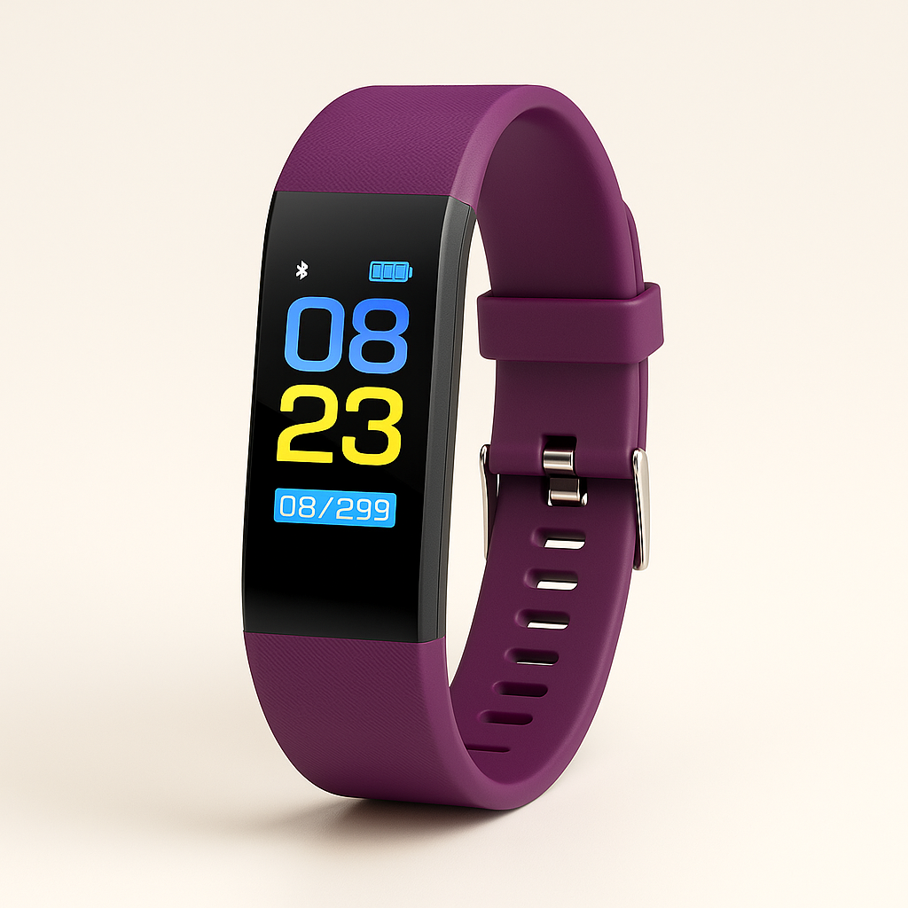 VitaBand | Senioren Smartwatch met Gezondheidsmonitor en Groot LED-Scherm
