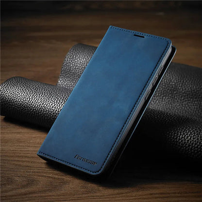 Timo | Leren iPhone hoesje met magneetsluiting