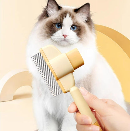Groomly kam hond en kat — verwijdert losse haren, klitten en vlooien