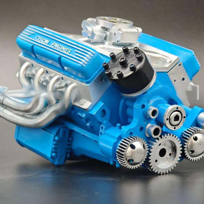 V8-motor bouwpakket | Miniatuur benzinemotor voor modelbouw