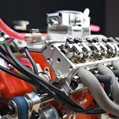 V8-motor bouwpakket | Miniatuur benzinemotor voor modelbouw